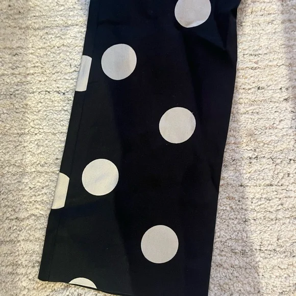Anthropologie Black Pants with White Dots - Picture 6 of 6